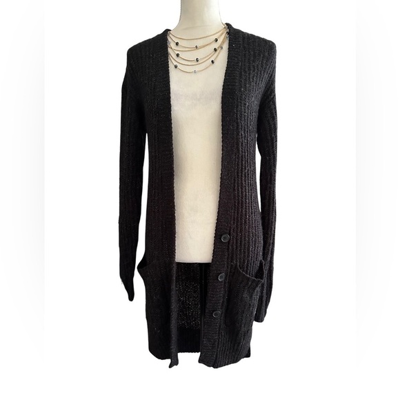 Nordstrom - Rubbish 3 Button Open Long Cardigan Size S Wool Blend - Picture 1 of 11